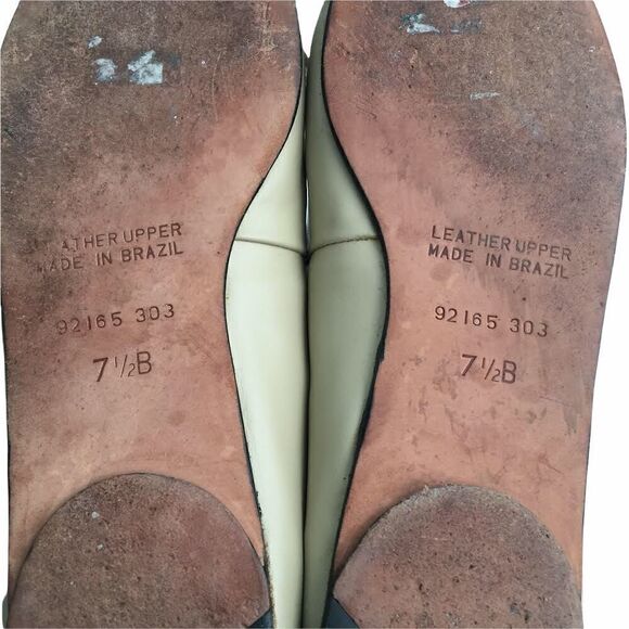Tweeds Made in Brazil Two-Tone Ballerina with Front Bow Shoes in Size 7.5B - Picture 13 of 14